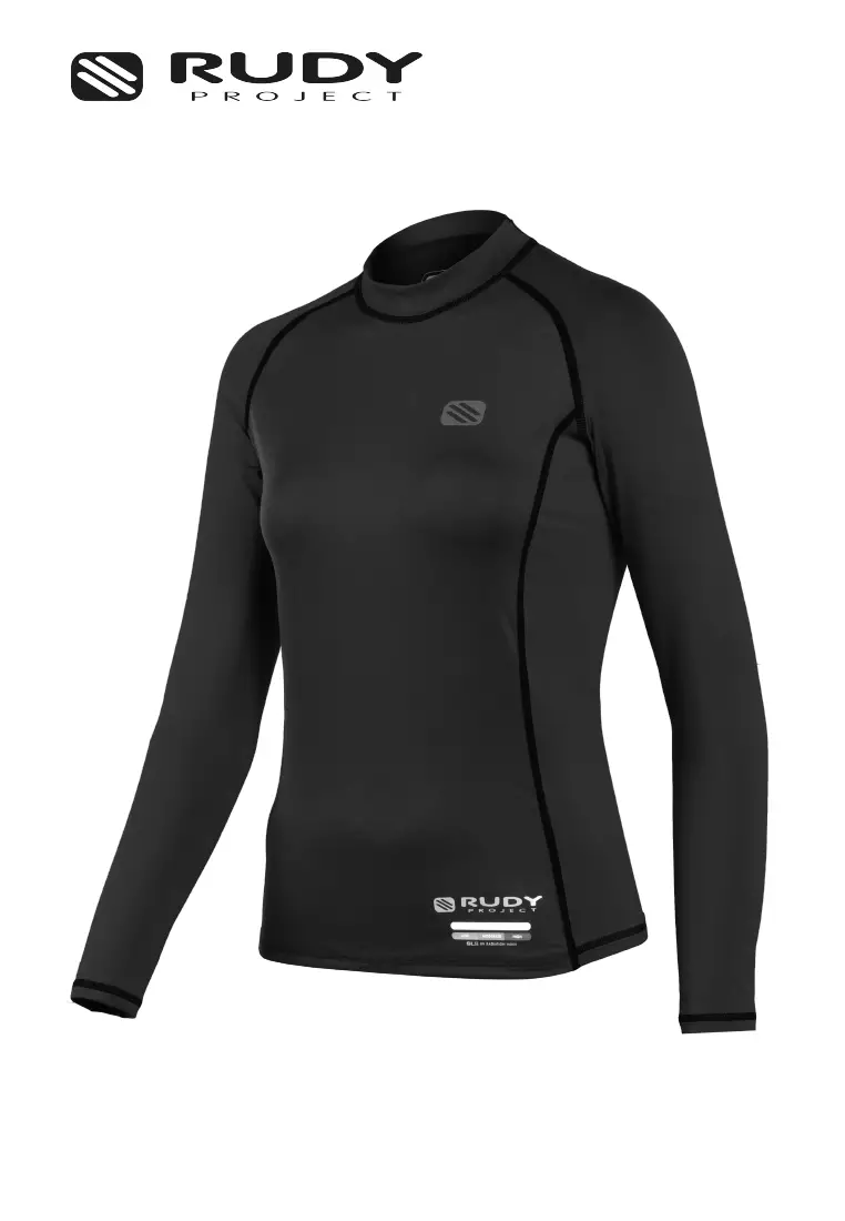 Falesia Women's Long Sleeve Rash Guard - Black