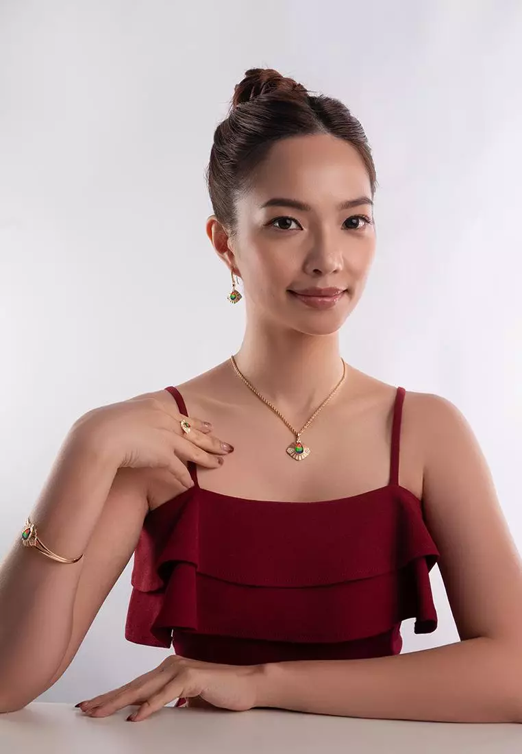 斑彩石吊坠159（18K金）