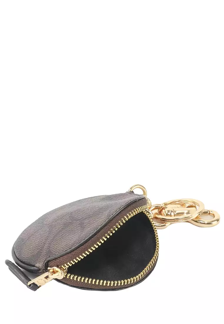 Black coach store change purse