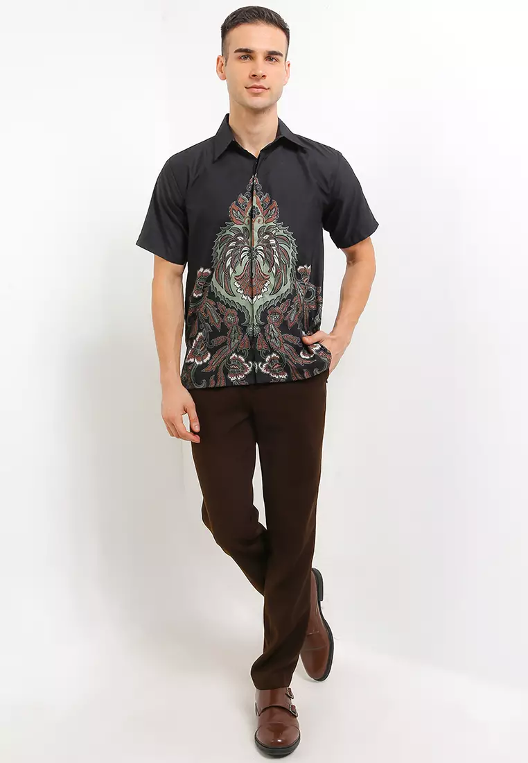 Gauri Kemeja Batik Exclusive Premium Pria Casual Modern Lengan Pendek