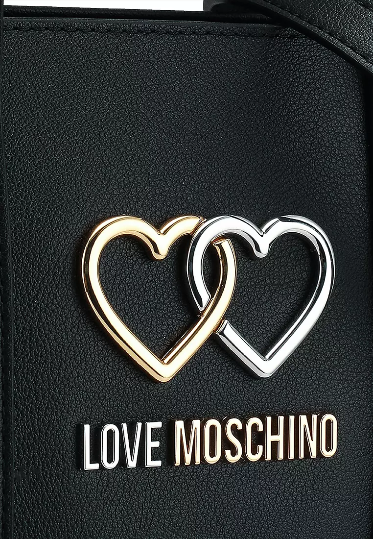 Jual Love Moschino Double Heart Tote Bag (nt) Original 2025
