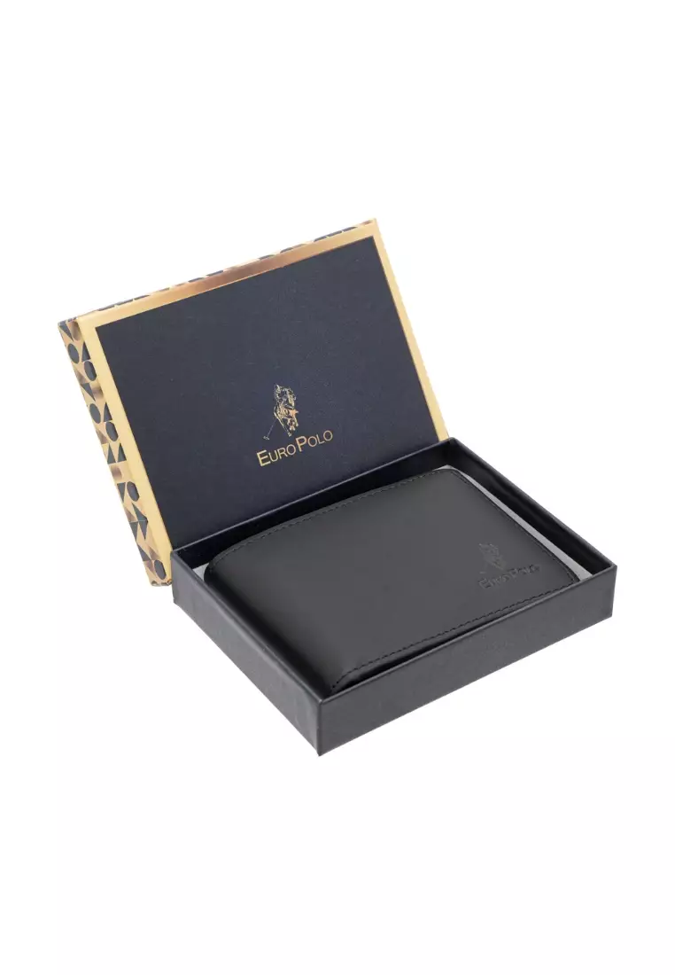 Crazy Horse Leather  Bi-Fold Wallet with Coin Pocket EWB 30352