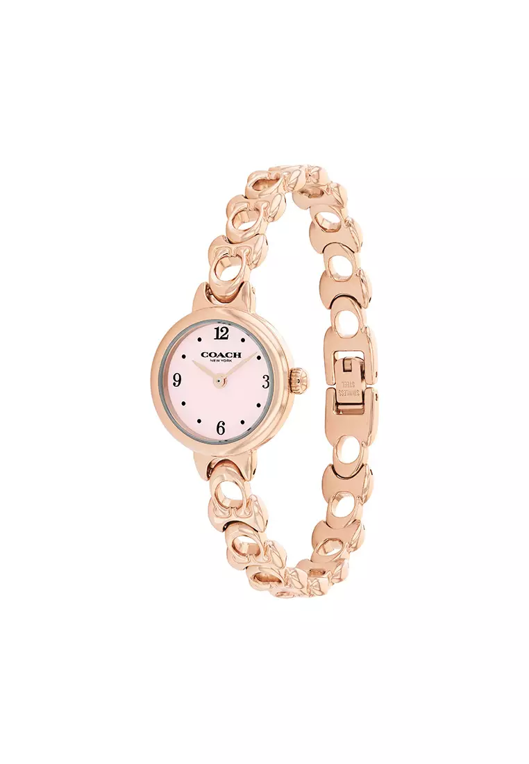 IRIS Women's Watch IONIC PLATED ROSE GOLD STEEL Strap - Light blush Dial 14504652