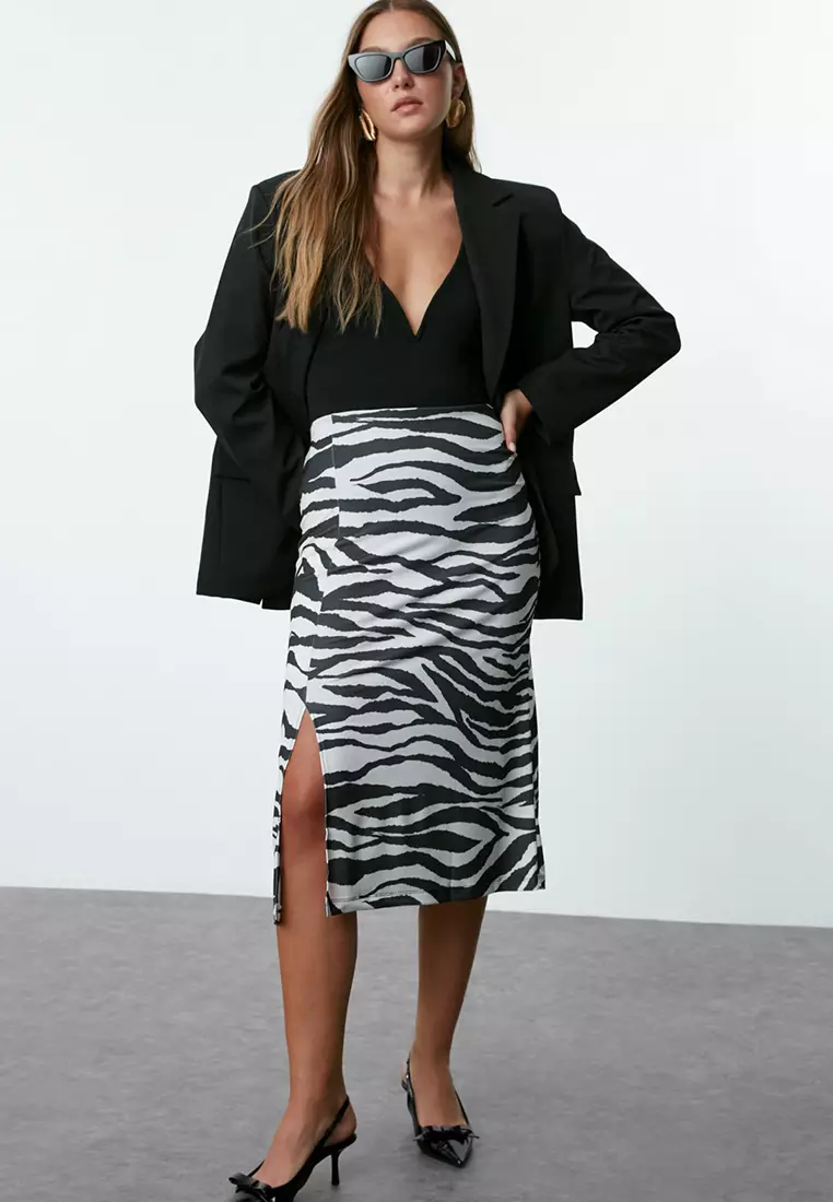 Zebra Pattern Skirt