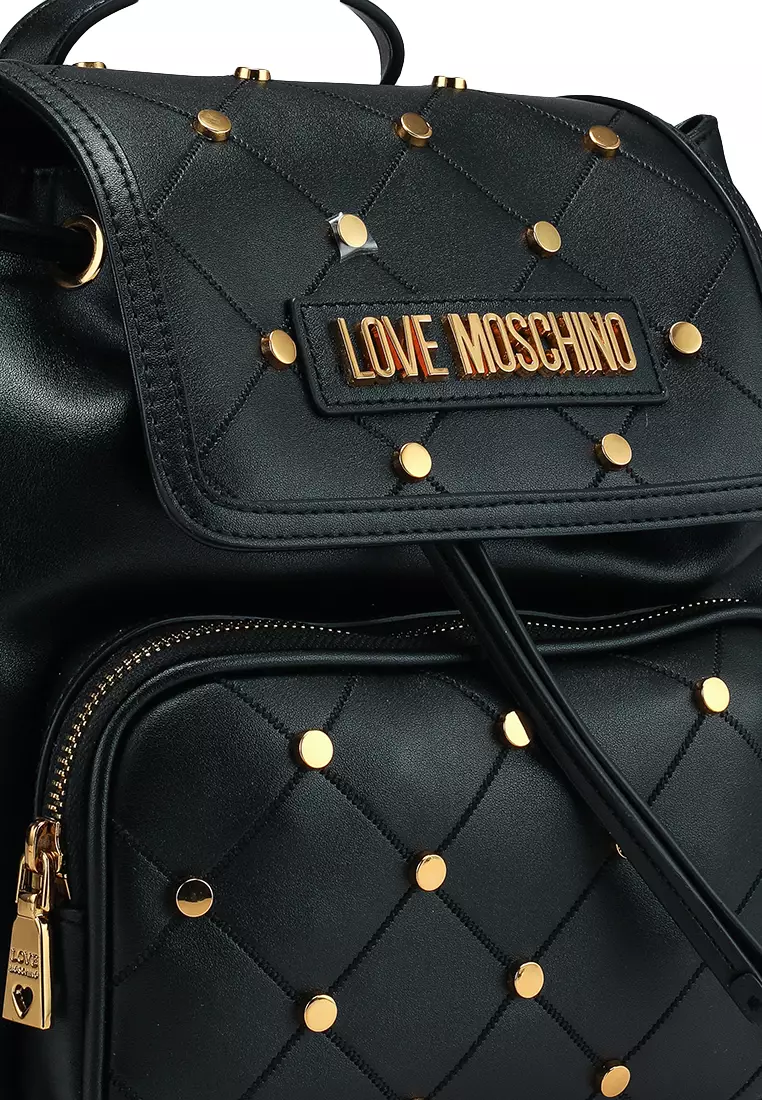 Moschino studded backpack best sale