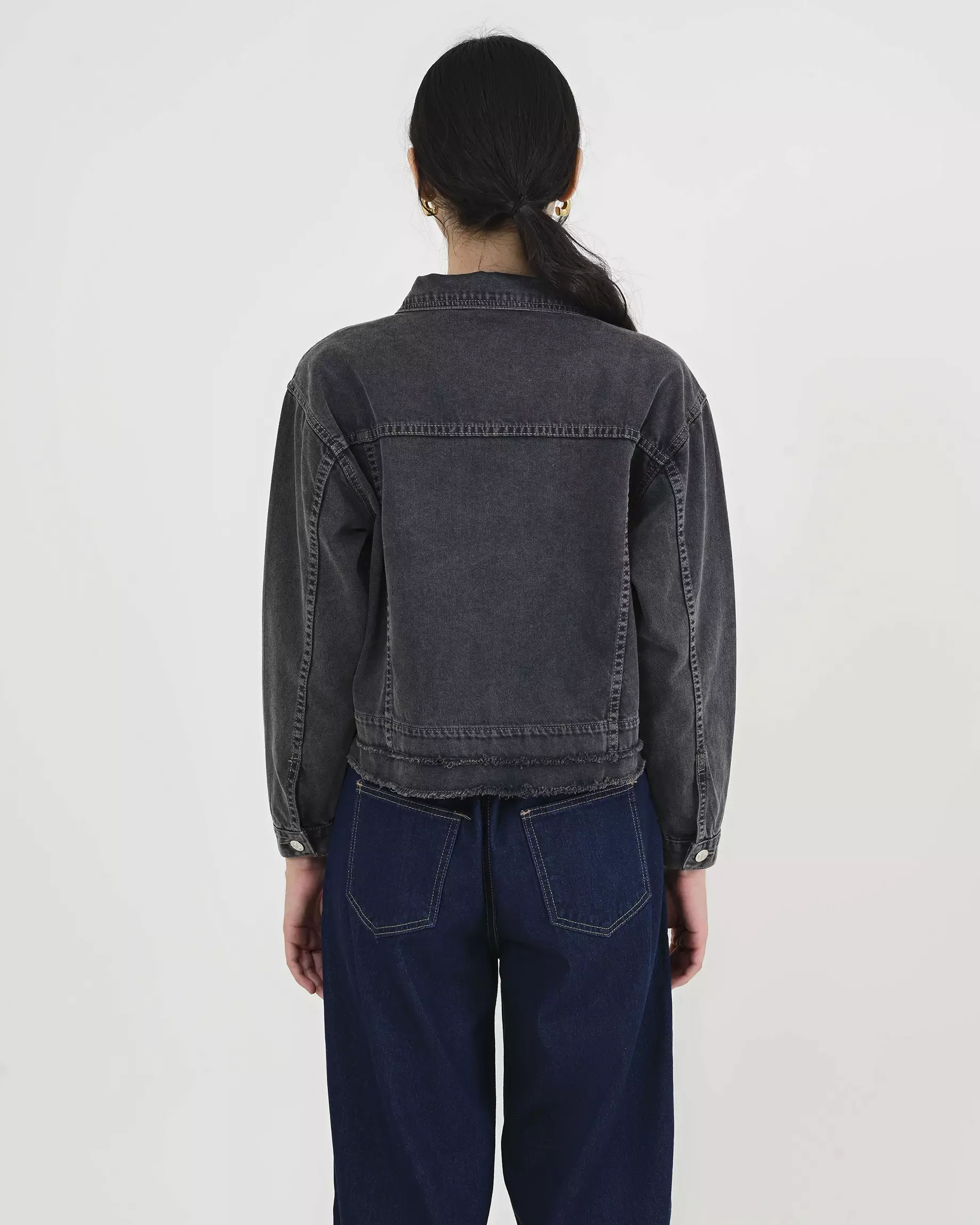Geulis.id MOLA DENIM JACKET - Ash Grey
