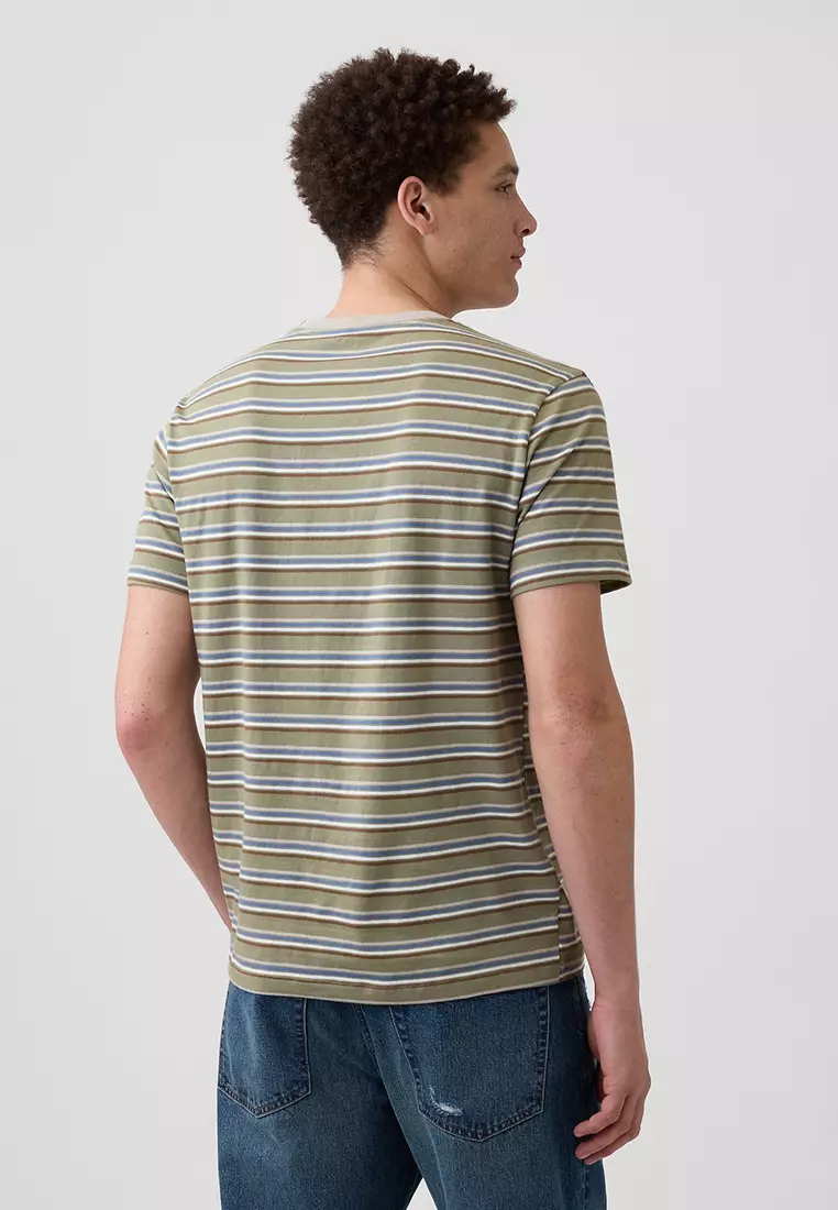 Everyday Soft Stripe Crew Neck T-Shirt