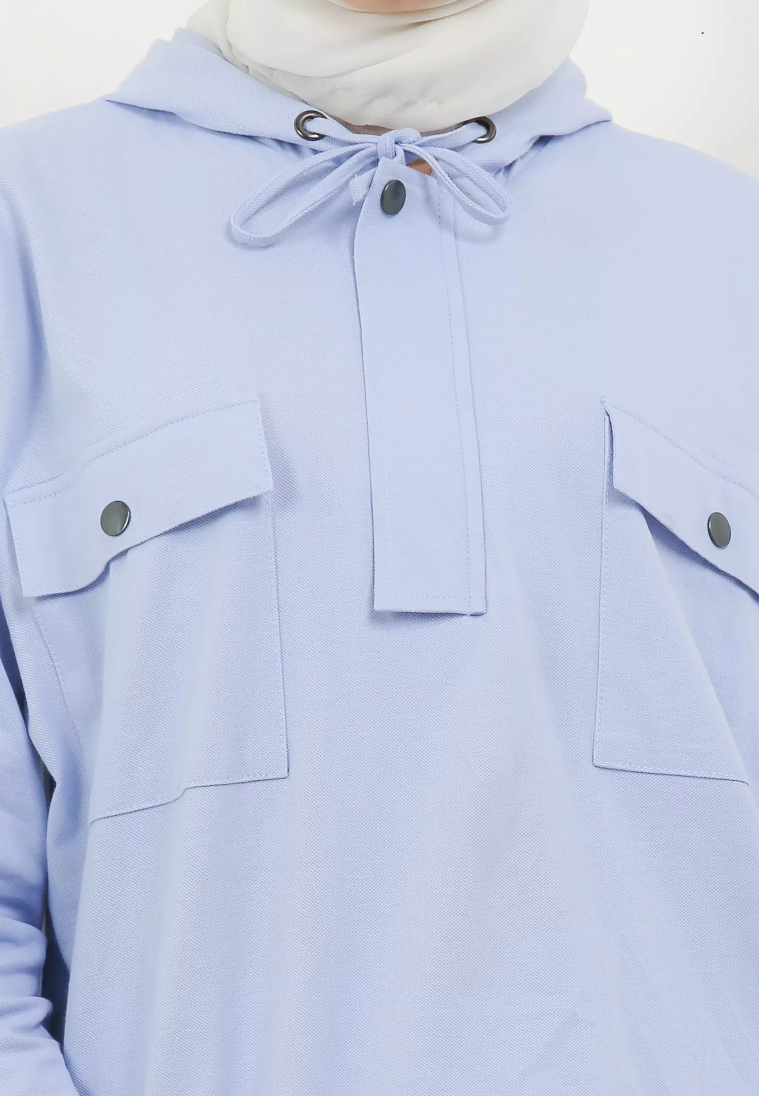 MFMW Daramroe Atasan Blouse Hoodie Baby Blue