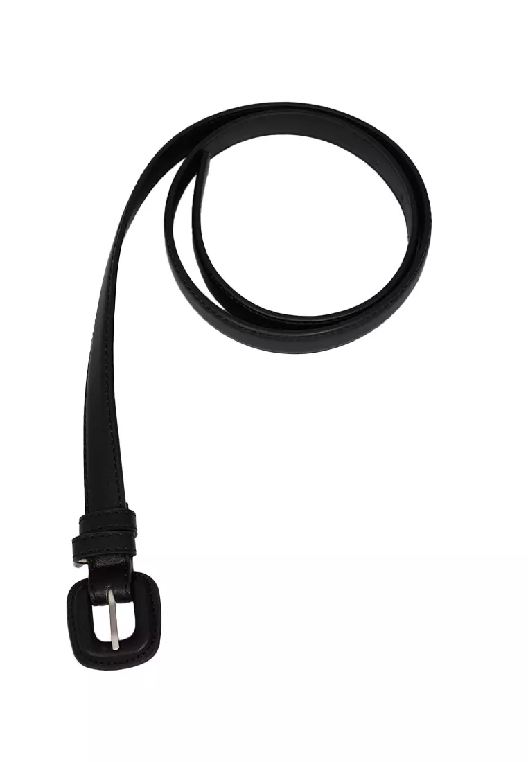 Et Cetera D - Ring Buckel Belt Black