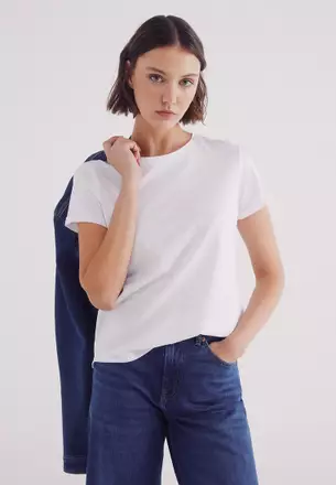 Springfield T-Shirt Donna - Prezzo Minimo Recente 4.03€, Stile Casual E Basic
