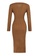 Trendyol brown Lace Detailed Knitwear Dress BD521AA671CA36GS_7