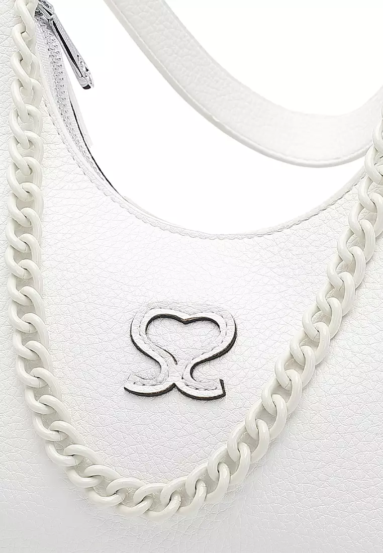 Women's Top Handle Bag / Sling Bag / Crossbody Bag / Shoulder Bag - White