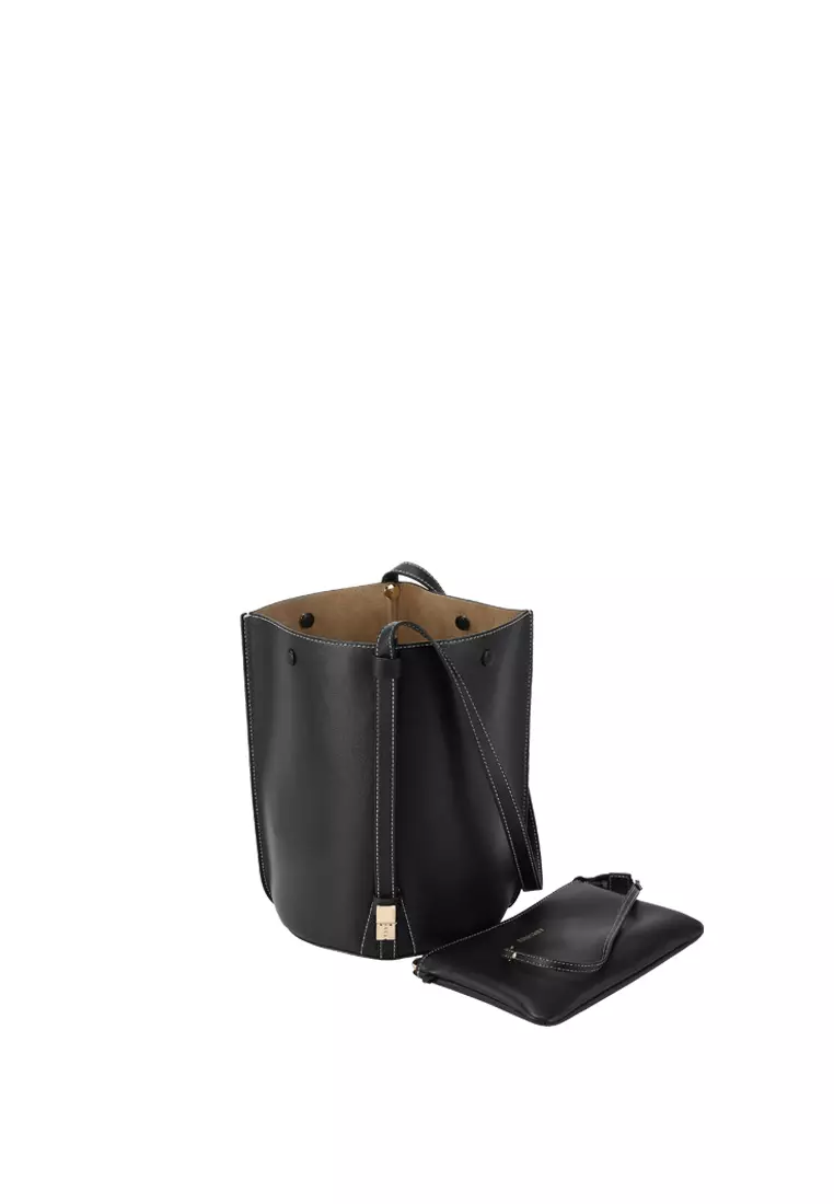 ORUKAMI Flat Hook Convertible Bucket Tote - Black