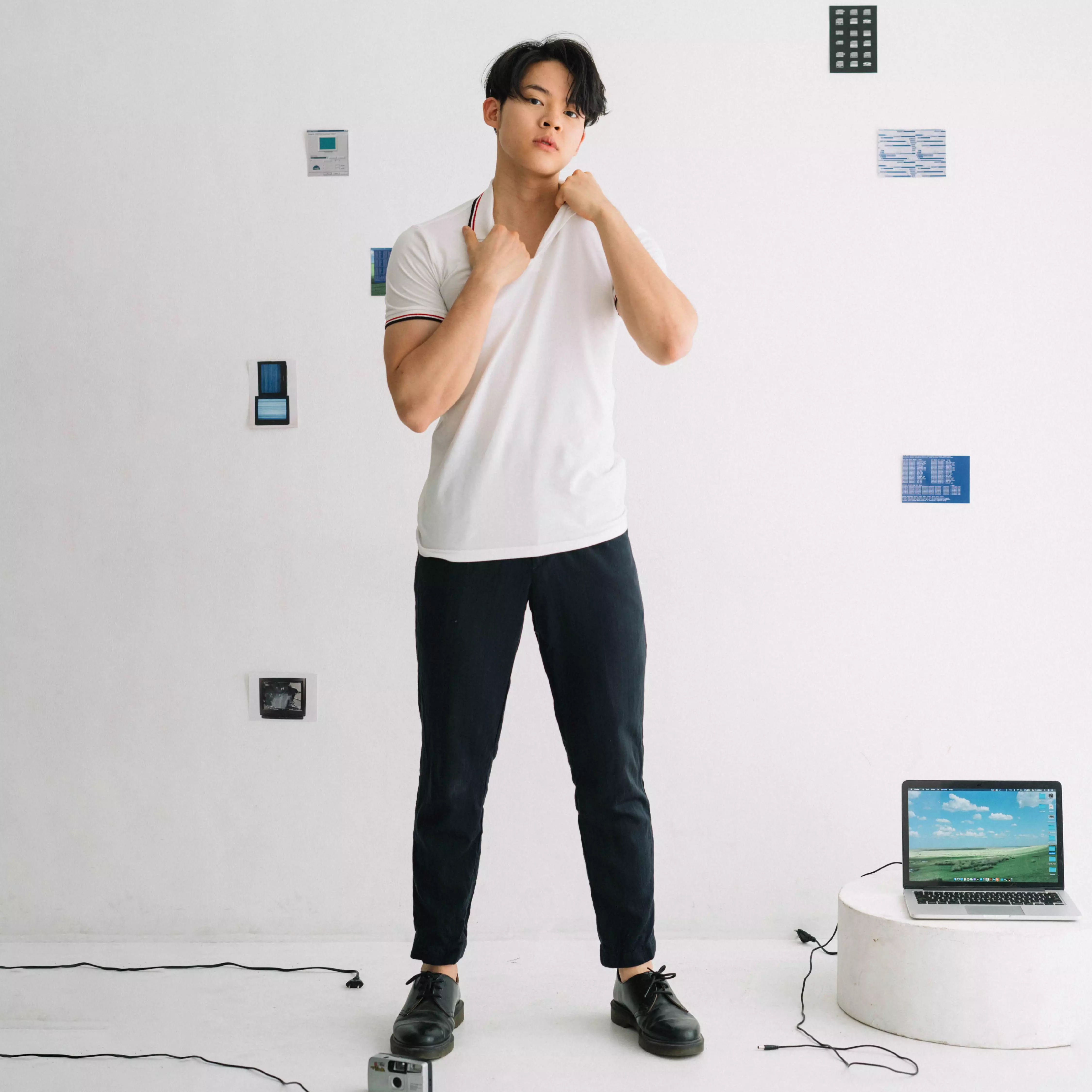 Kale Peter White / Polo Shirt Pria