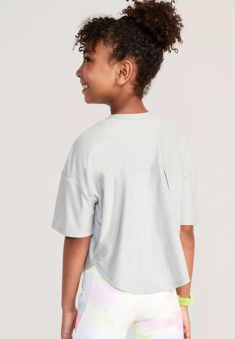Cloud 94 Soft Go-Dry Cool Cropped T-Shirt for Girls