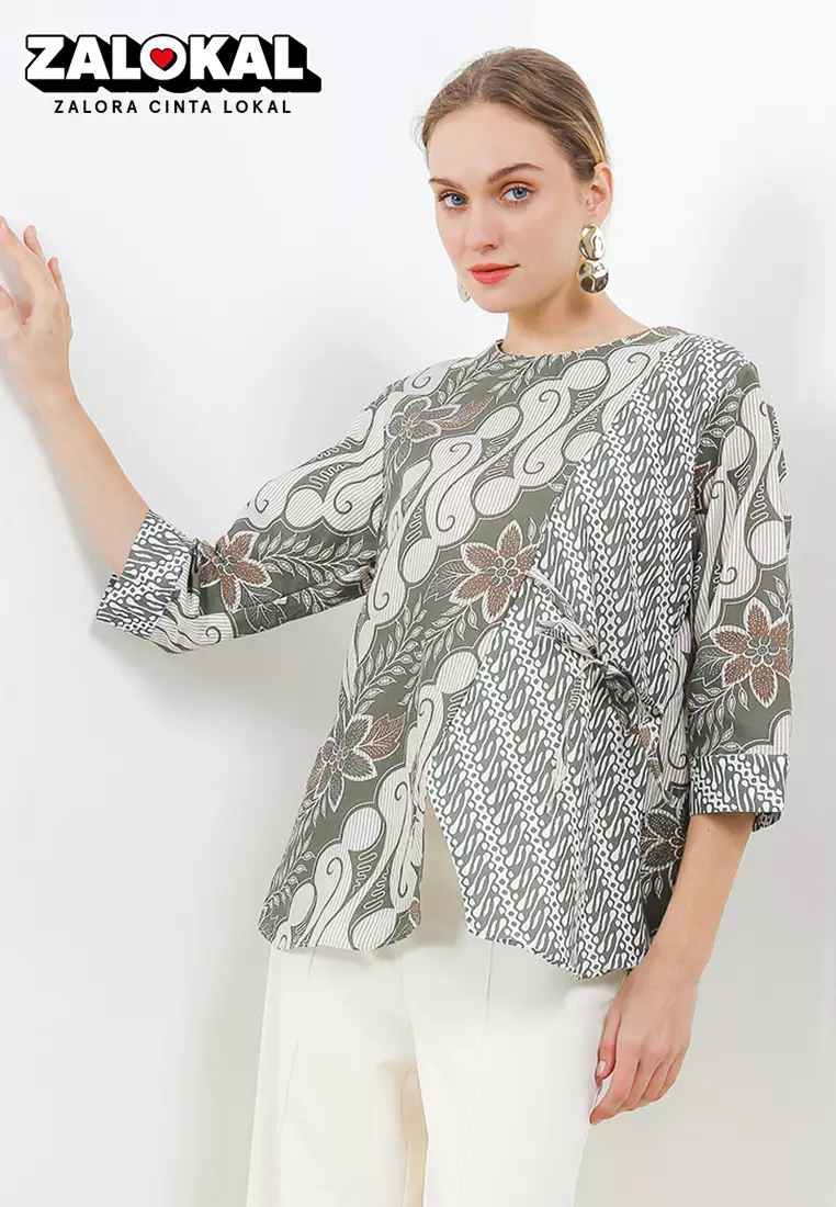 Seno Blouse Batik Wanita Exclusive Premium Casual Modern