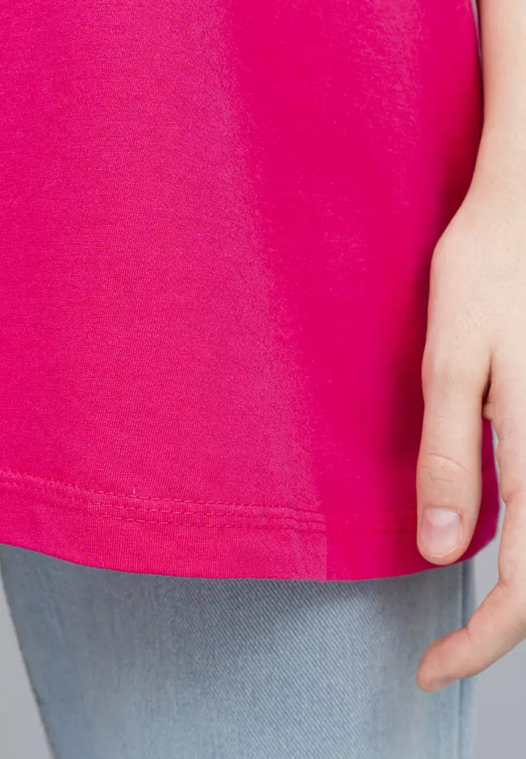 Houseofcuff T-shirt Kaos Polos Pendek Pink Fanta Wanita Size S-4XL