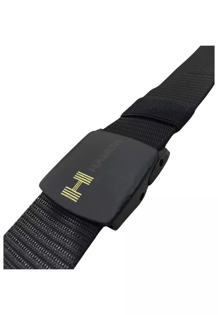 Jhoseph Belt Pria Anti Xray Plastik Automatic Buckle Material Kanvas ORIGINAL - Black