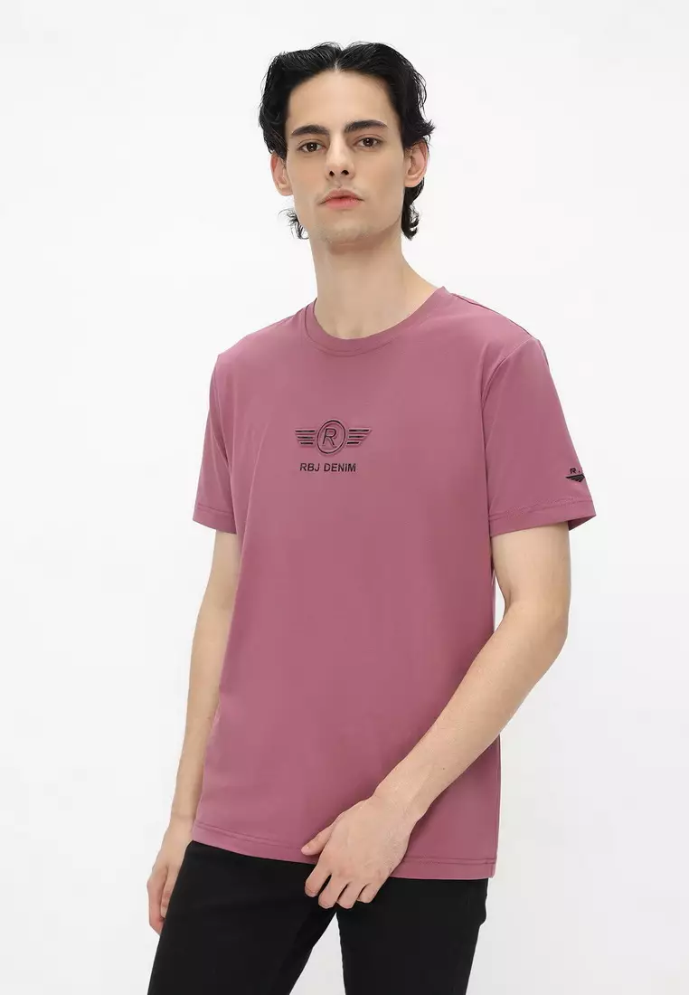RBJ T-Shirt Cotton Spandex Emboss Pria 2482370801