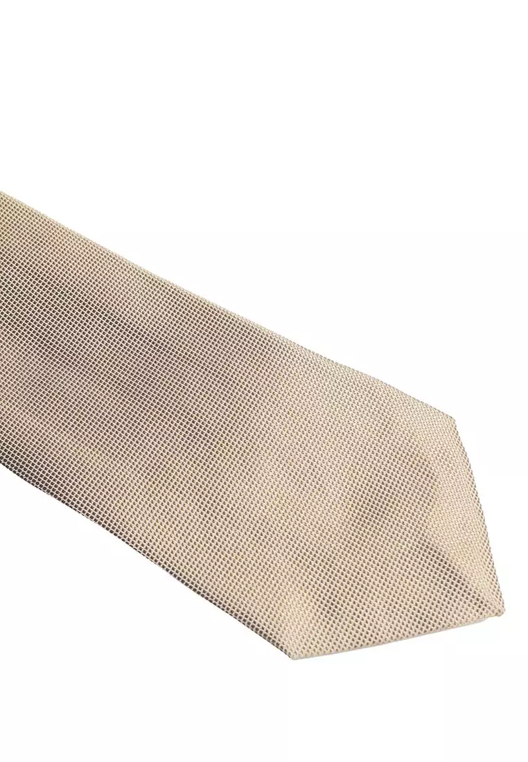 Houseofcuff Dasi Neck Tie Gold Polyester Neck Tie