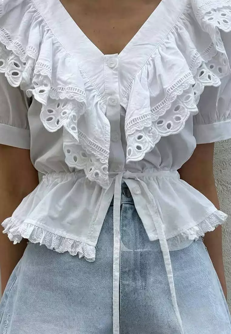 2025 Summer New Style V-neck Top CA25060337W