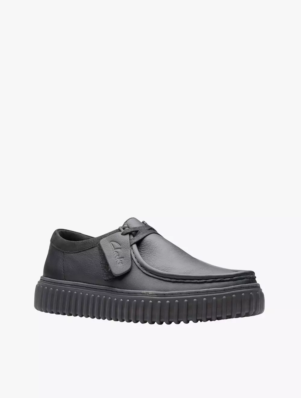Clarks Torhill Lo Black Leather