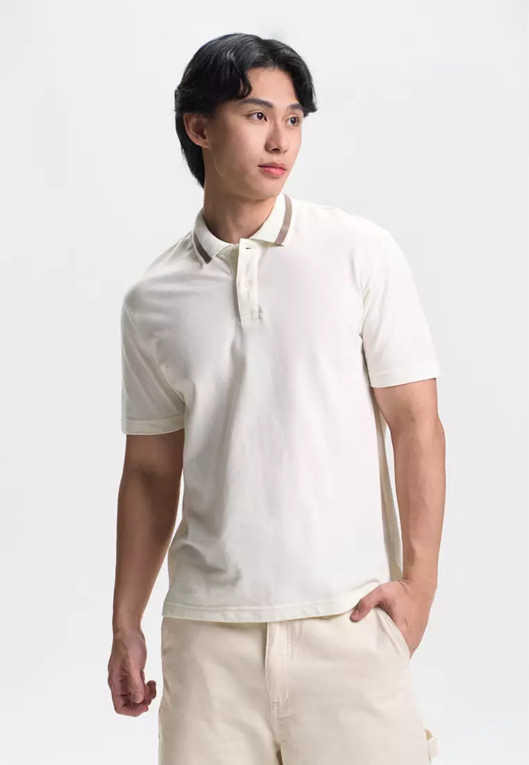 Relaxed Fit Polo with Tipping