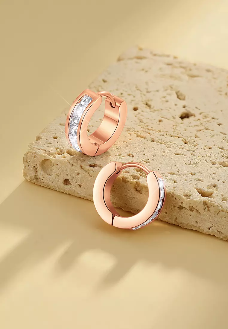 Anting Wanita Antingan Berlian Elegan Fashion Anti Luntur Cewek Earrings Original