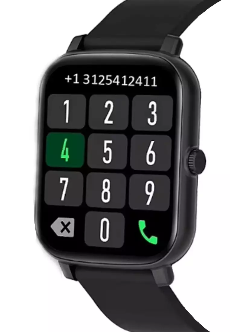 Chinese New Year Special limited series IOS/Android Black SmartWatch with 2 Rubber Straps