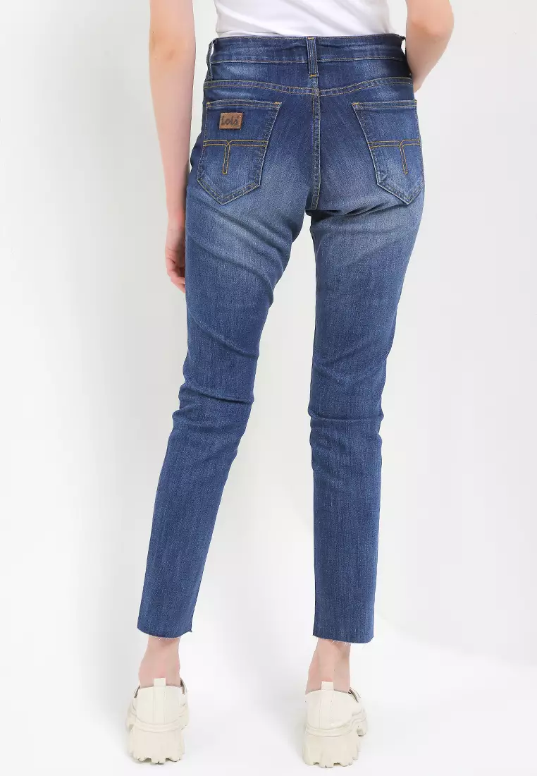 High Waist Skinny Denim Pant Fsw398