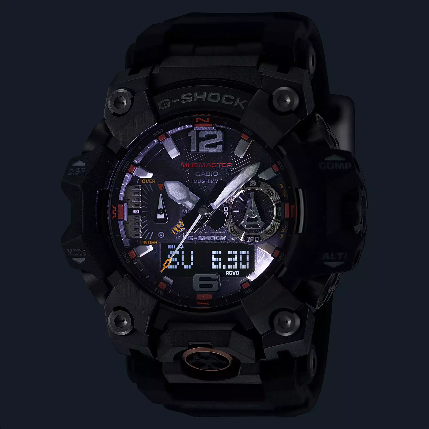 Casio G-shock MUDMASTER GWG-B1000EC-1A MASTER OF G-LAND Tough Solar - Jam Tangan Analog Digital Pria - Black Resin Band