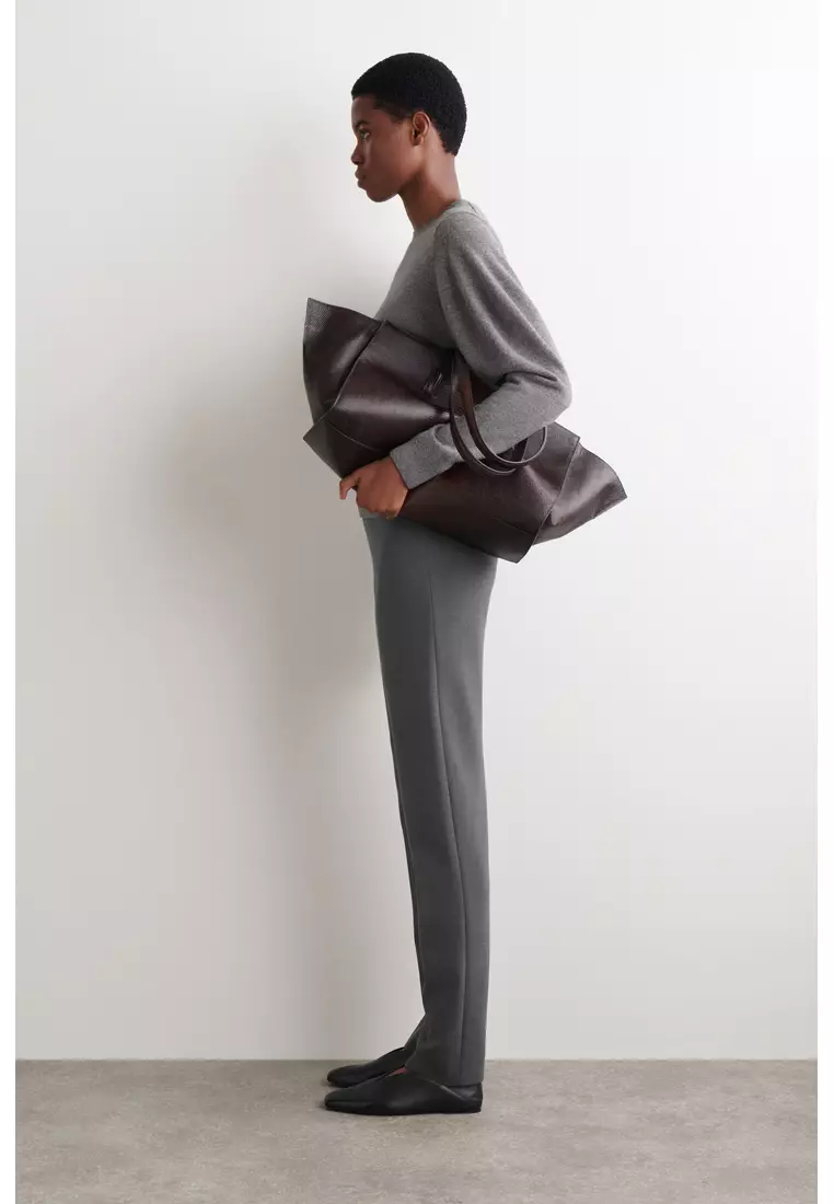 SLIM STRAIGHT-LEG TROUSERS