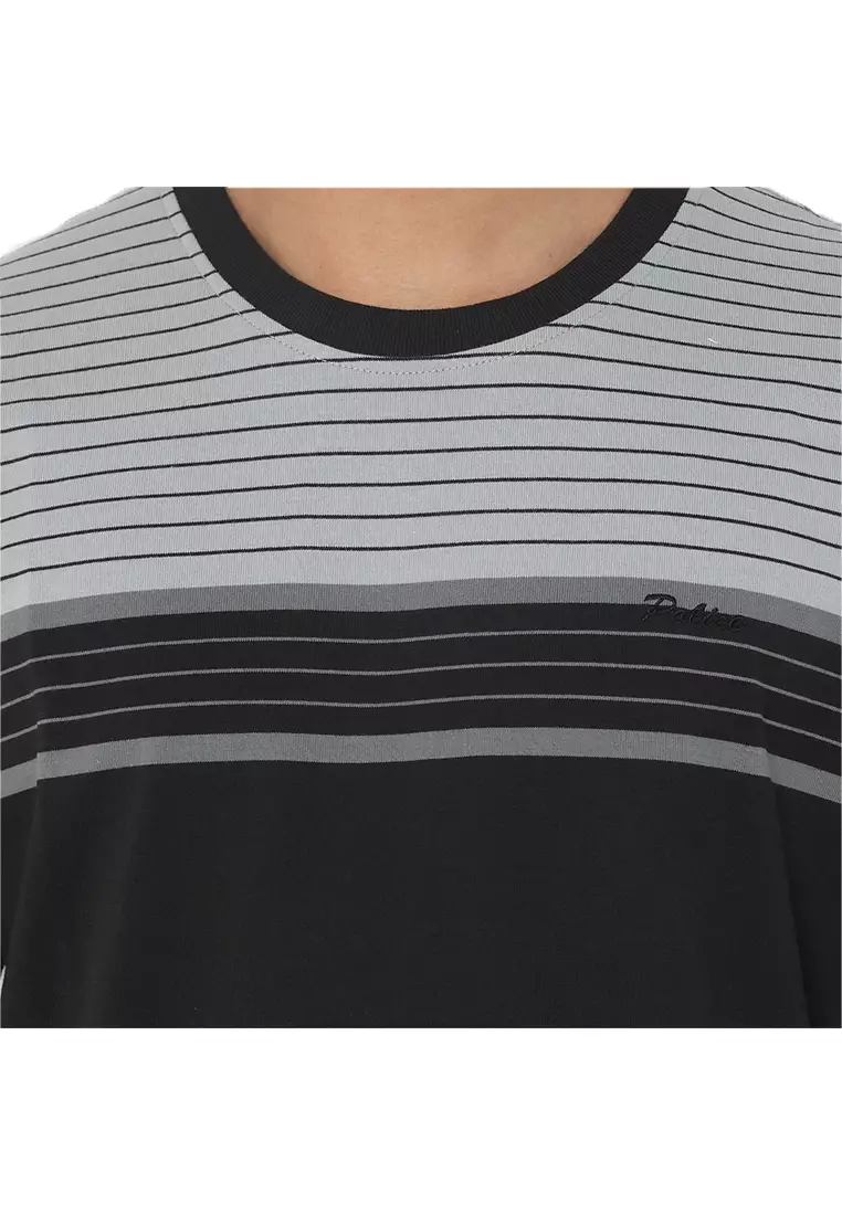 POLICE T-Shirt Salur Bordir Cotton Premium Tebal Pria