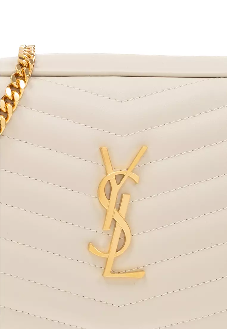 Buy SAINT LAURENT SAINT LAURENT YSL Mini Lou In Quilted Leather Rouge