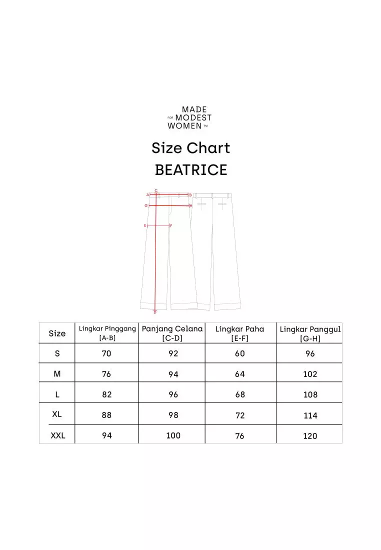MFMW Beatrice Celana Panjang Broken White