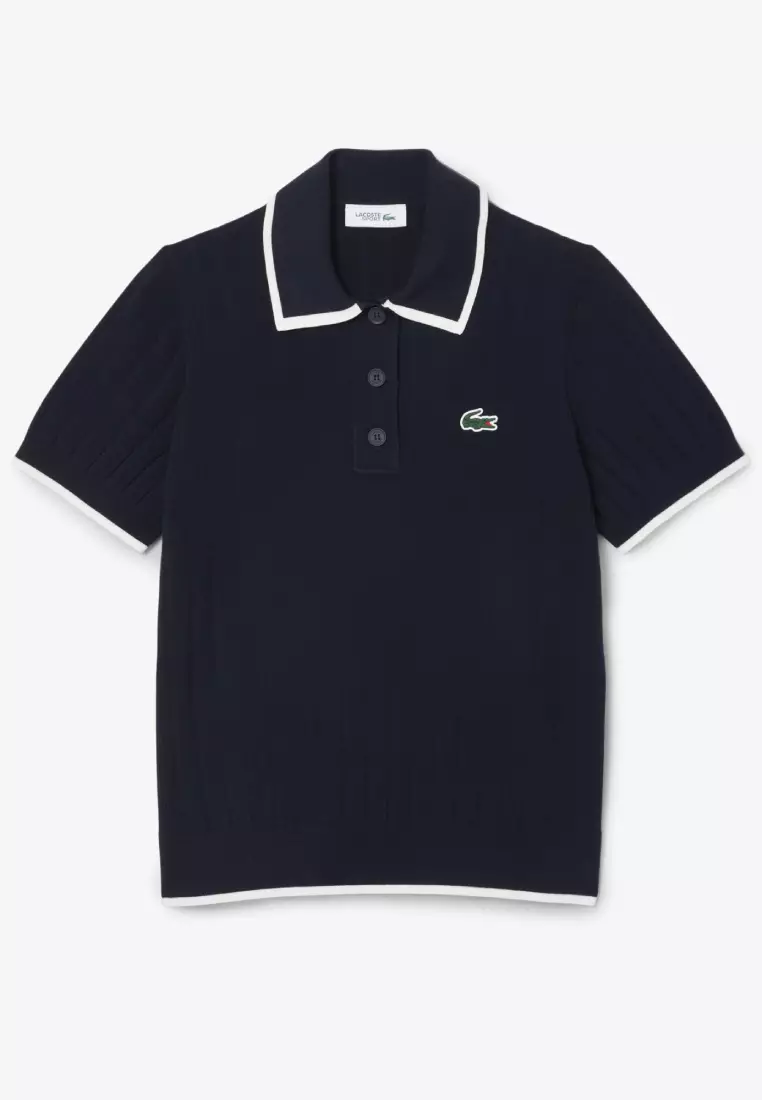 Short Sleeved Polo Collar Golf Sweater