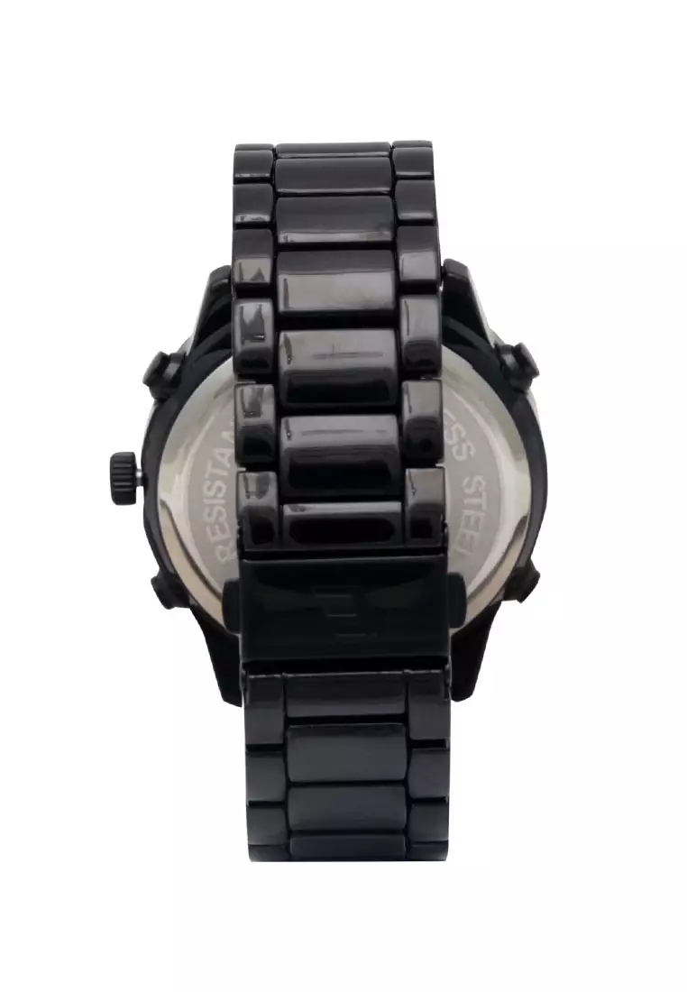 Elvano Jam Tangan Pria - Black - Stainless Steel - 1126MA1-3BK