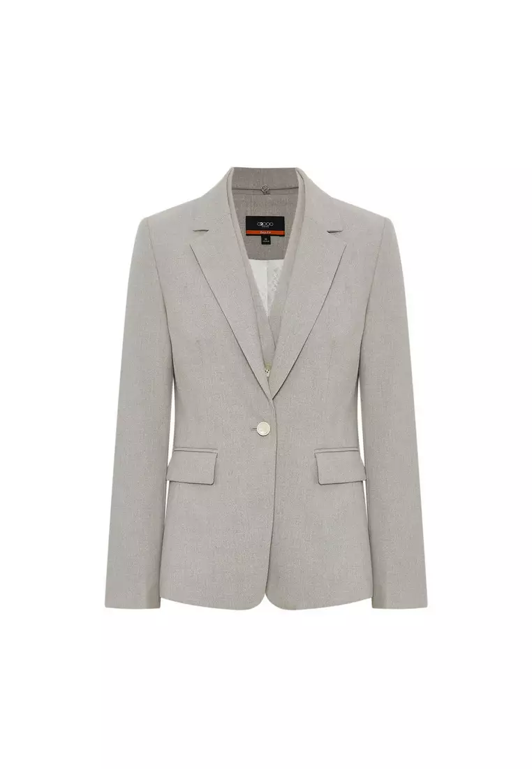 長袖合身剪裁西裝外套