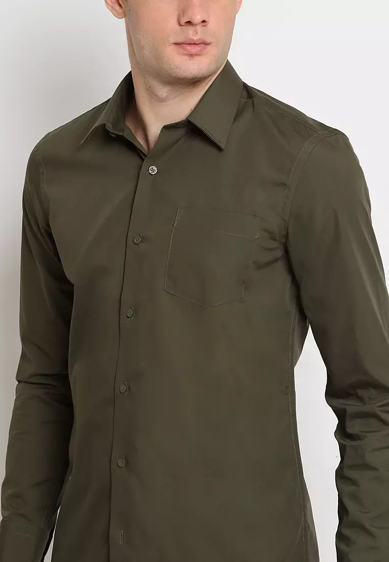 Pointed Pocket Long Sleeve Shirt