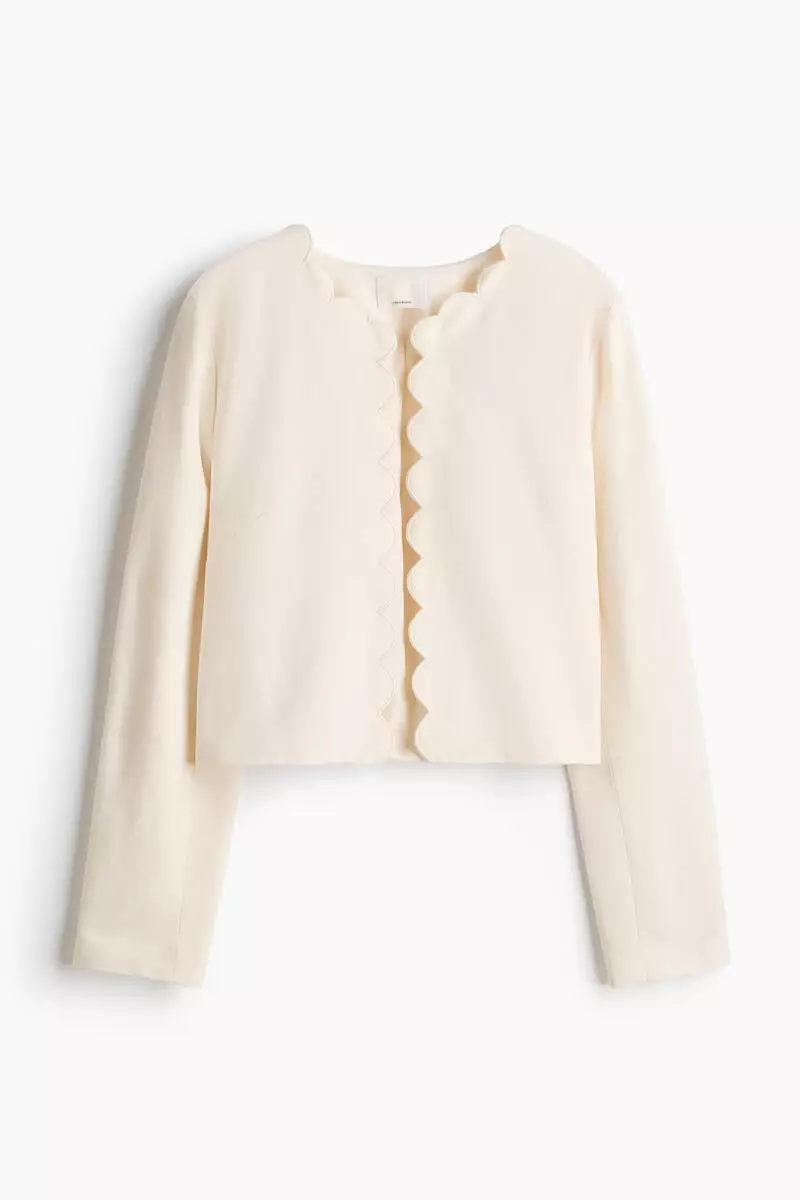 Scalloped-edge jacket