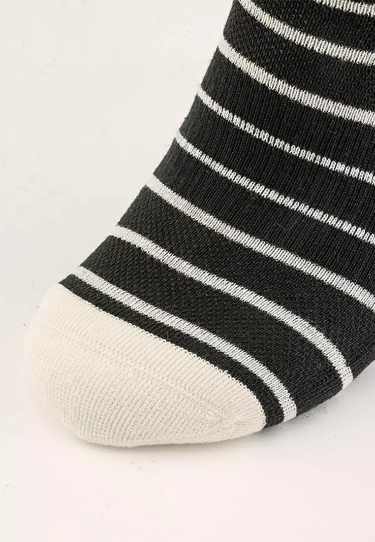 Unisex Stripe Sock Crew 2 Pack