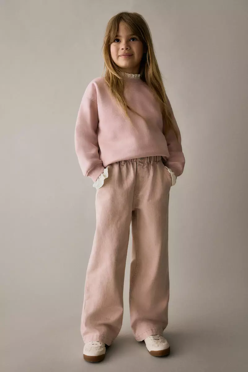 Wide Leg paper bag jeans