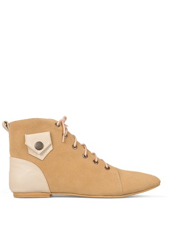 Jual Cbr Six Cbr Six Sepatu Boot Wanita Suc 702 Tan Original Zalora Indonesia