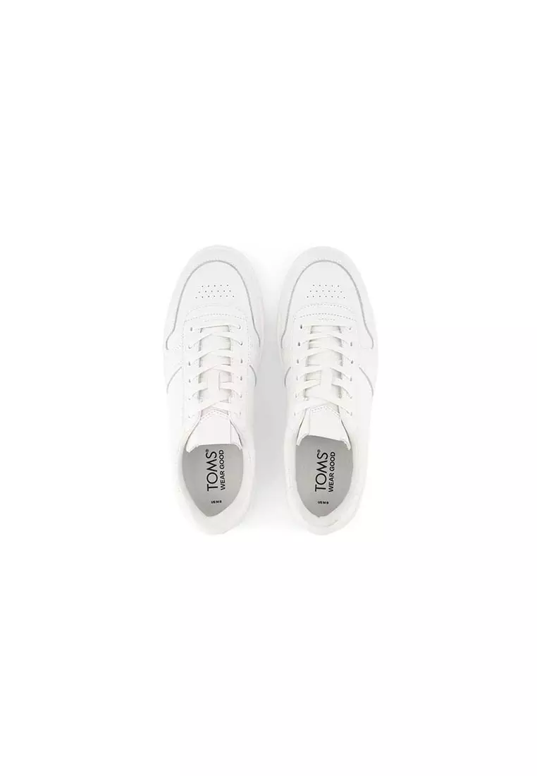Men Travel Lite Court White Leather Shoes