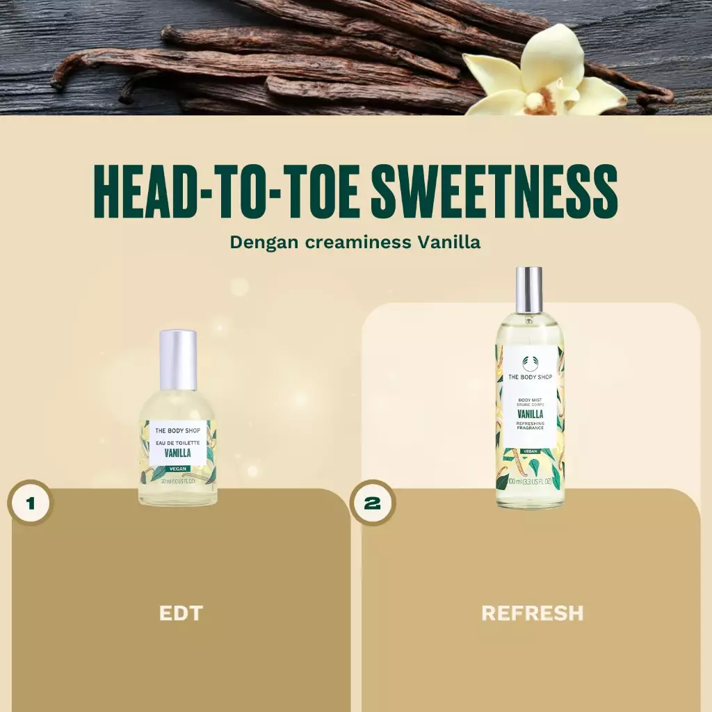 Vanilla Body Mist Fragrance 100ml