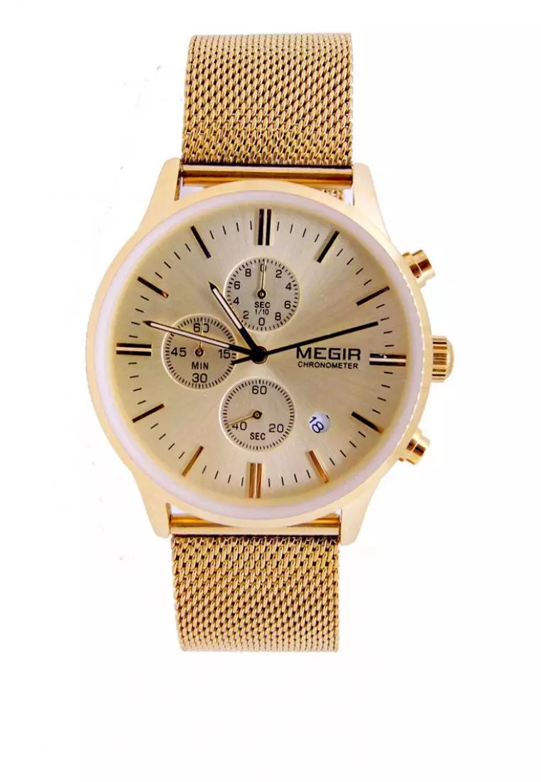 Megir gold sales watch