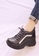 Crystal Korea Fashion black Korean Popular Thick-soled Lace-up Casual Shoes 01B66SHFE10517GS_2
