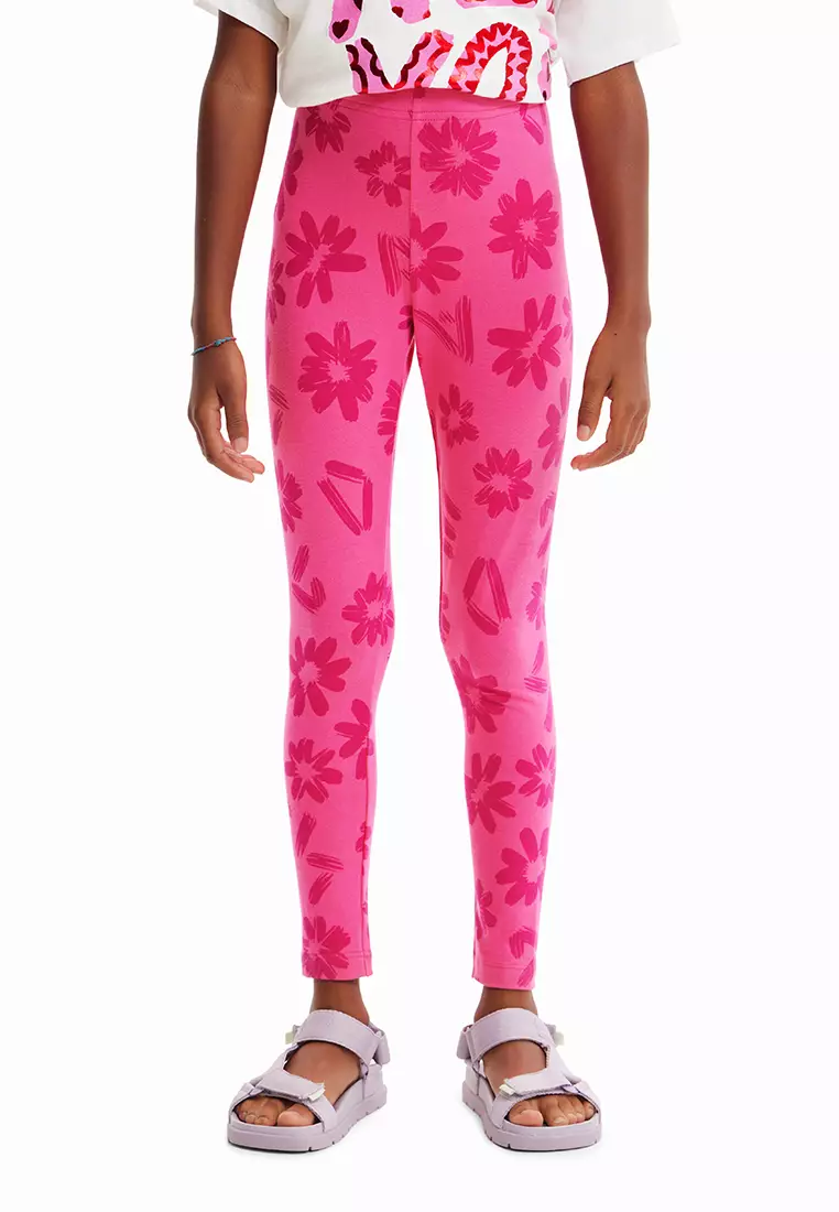 Girls hot sale pink leggings