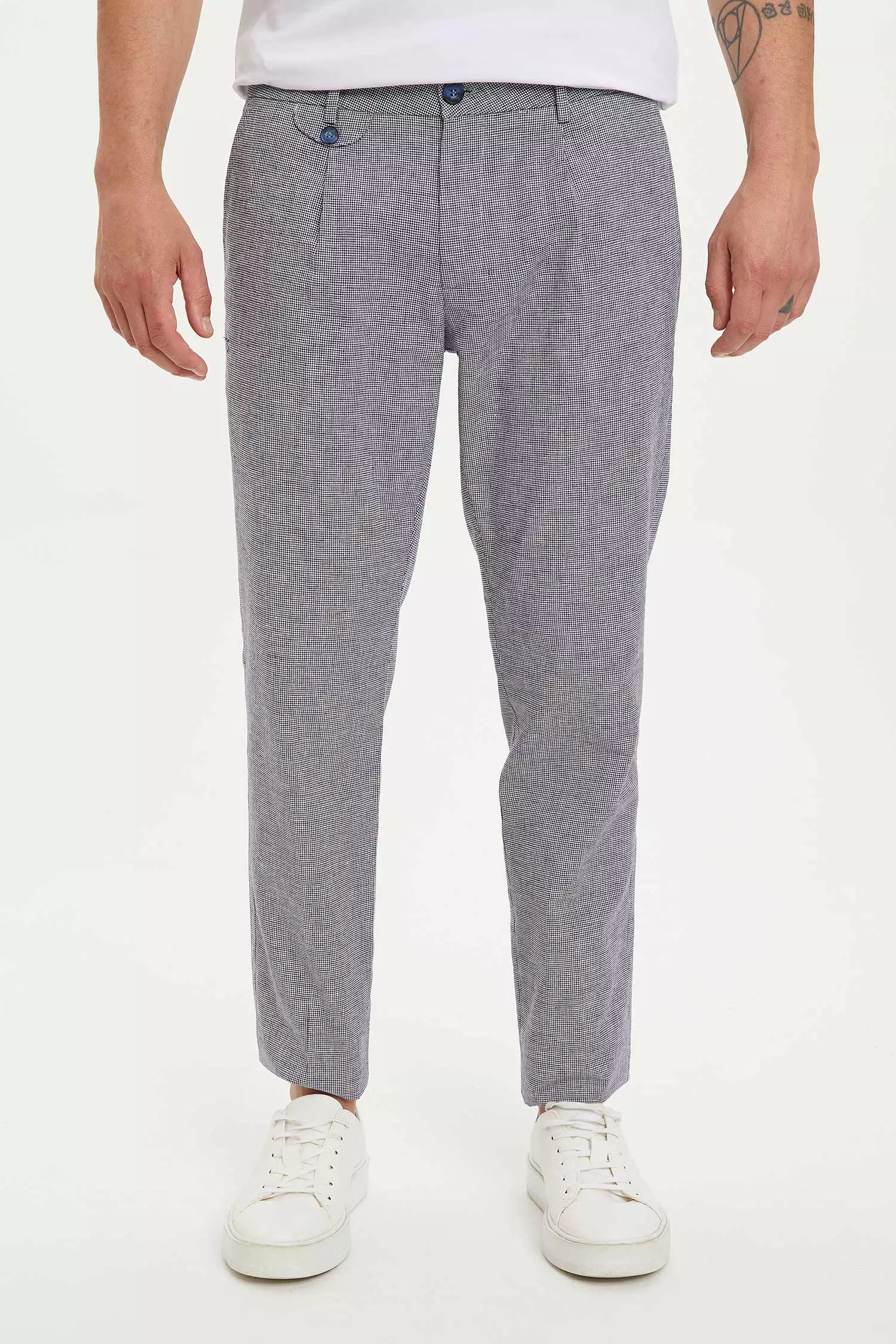 Gingham trousers sale