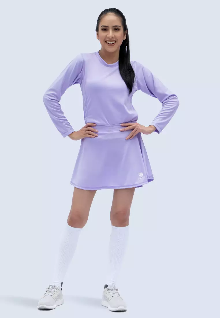 Tiento Rok Celana Olahraga Wanita Legging Pendek 2in1 Running Gym Yoga Lari